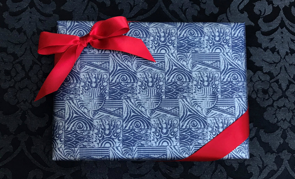 Blue & Silver Gift Wrap