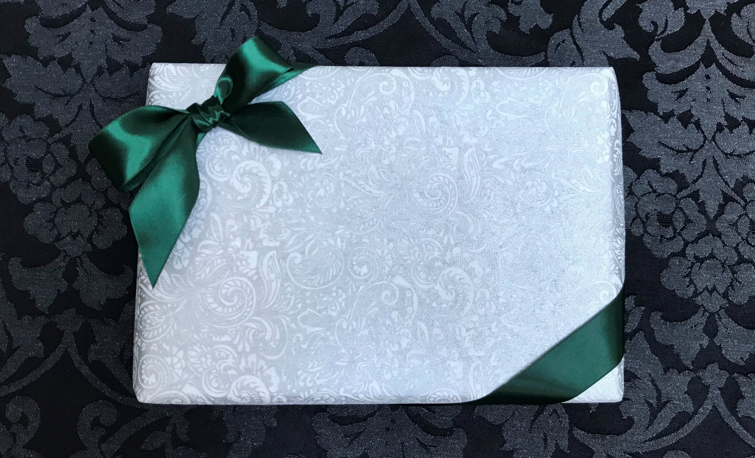 White & Silver Gift Wrap